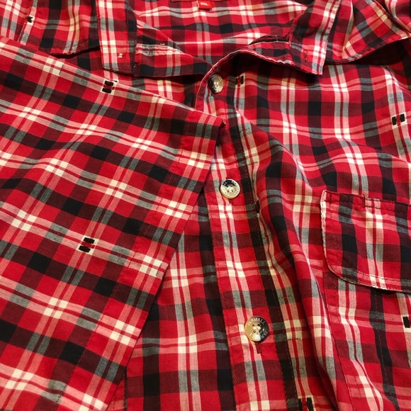 Men Size 2XL McCormick Farmall International Harvester IH Red Plaid short sleeve - Picture 6 of 12